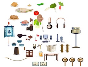 卡通古代道具flash动画